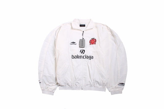 Balenciaga White Zip-Up Track Jacket - Phantom Kicks