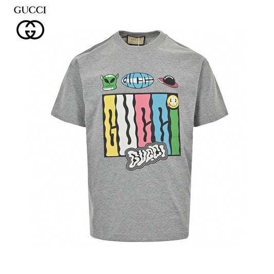 Gucci Cartoon Graphic T-Shirt (Grey) - Phantom Kicks