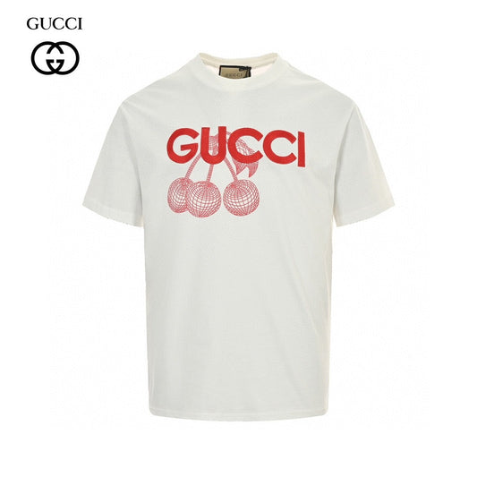 Gucci Cherry Graphic T-Shirt (White) - Phantom Kicks