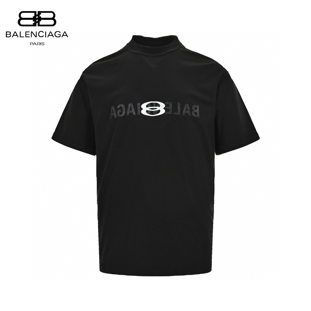 Balenciaga Reflective Logo Black T-Shirt - Phantom Kicks