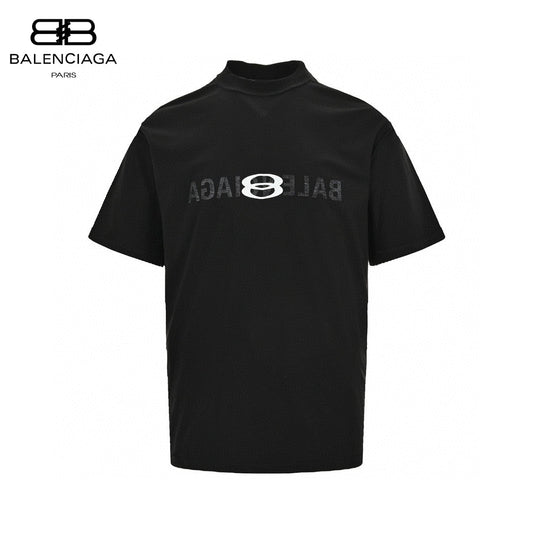 Balenciaga Reflective Logo Black T-Shirt - Phantom Kicks