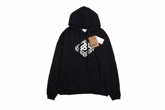 Burberry Black Hoodie with Logo Design - Phantom Kicks