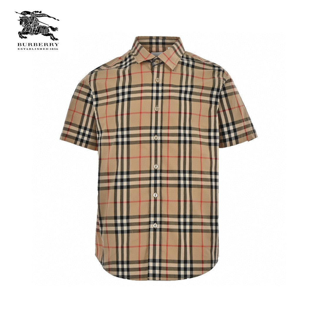 Burberry Check Short-Sleeve Shirt - Phantom Kicks