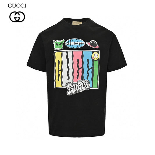 Gucci Cartoon Graphic T-Shirt (Black) - Phantom Kicks