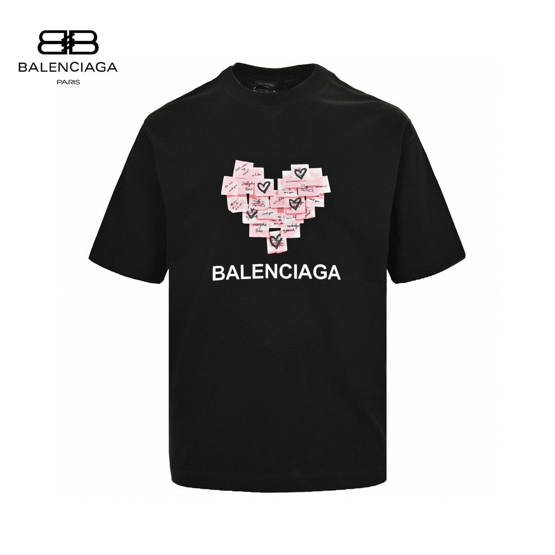 Balenciaga Love Notes T-Shirt in Black - Phantom Kicks