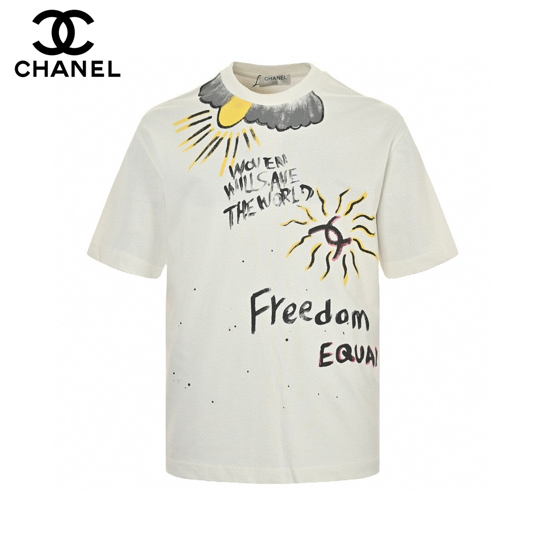Chanel "Women Will Save The World" T-Shirt in White - Phantom Kicks