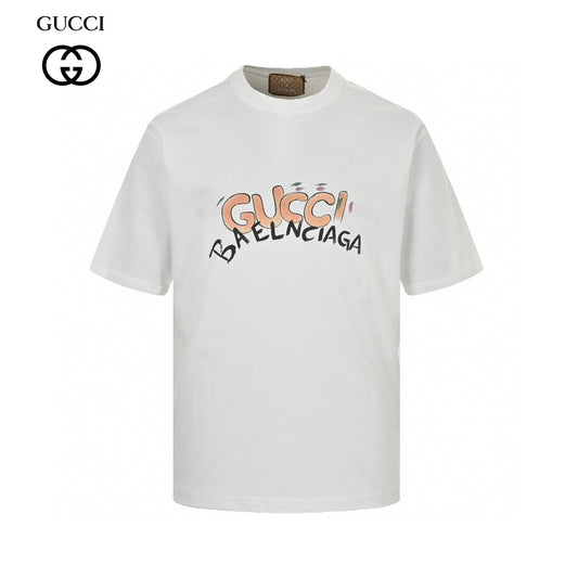 Gucci x Balenciaga Collaboration T-Shirt (White) - Phantom Kicks