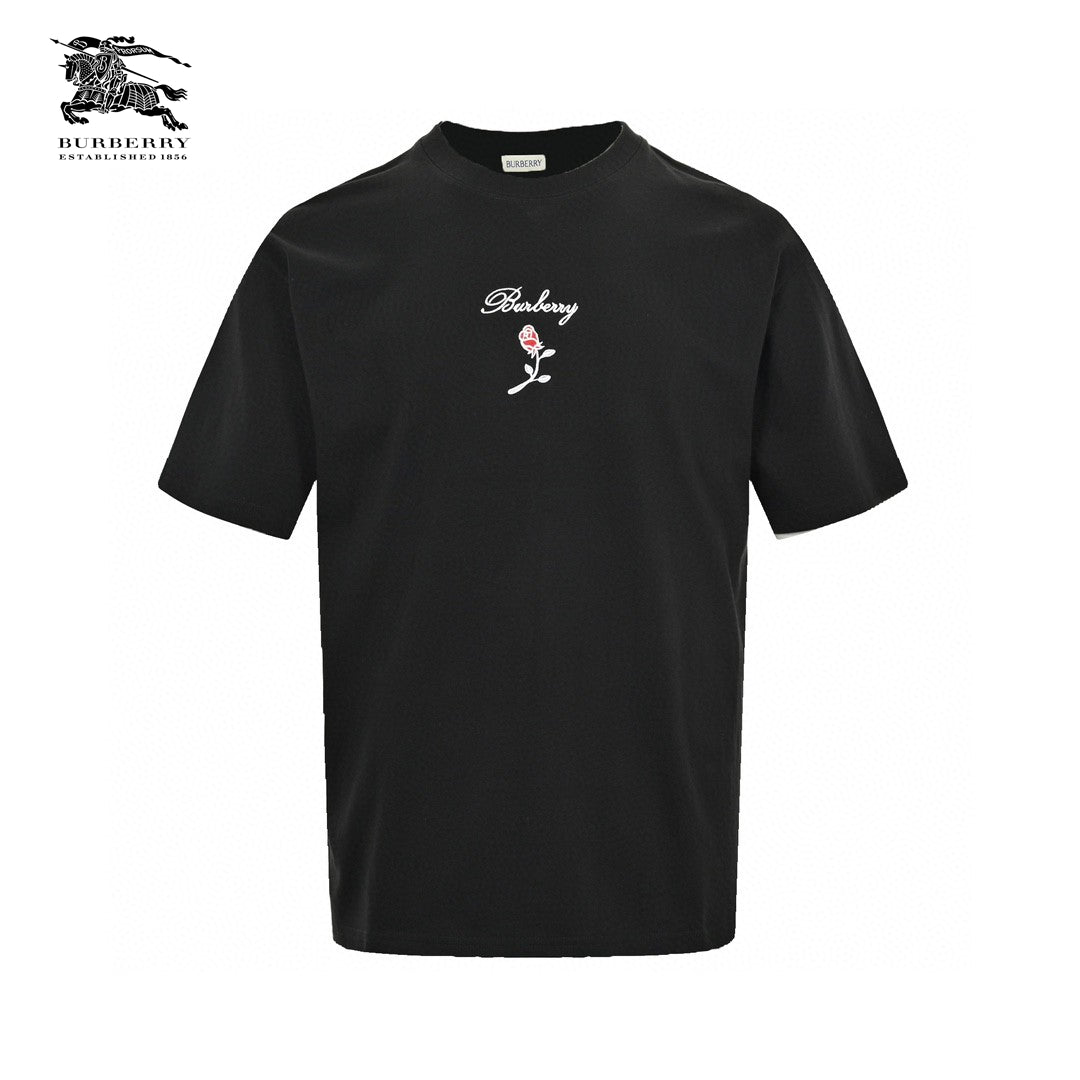 Burberry Rose Logo T-Shirt (Black) - Phantom Kicks