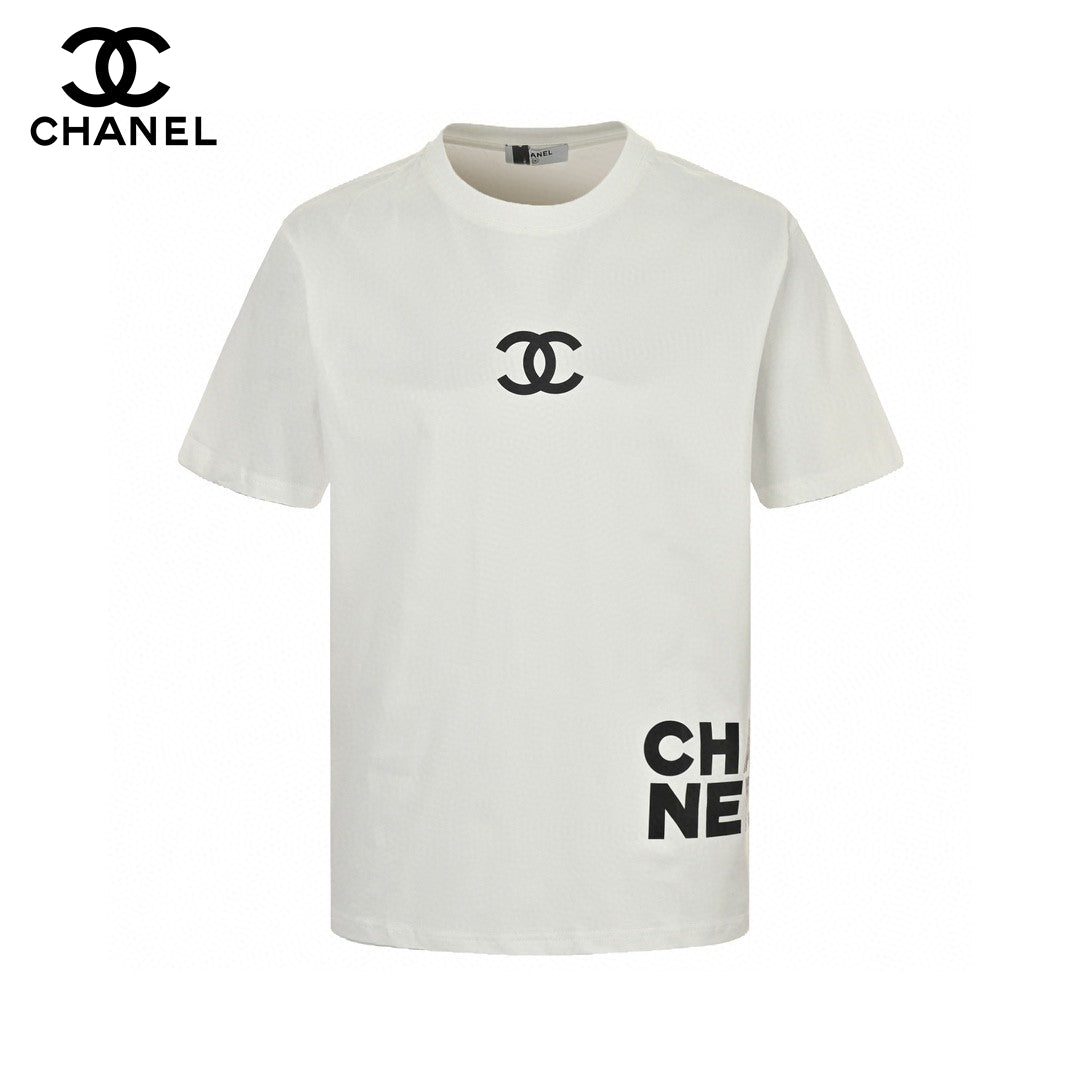 Chanel Double C Logo T-Shirt (White) - Phantom Kicks