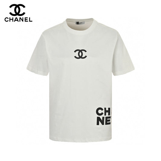 Chanel Double C Logo T-Shirt (White) - Phantom Kicks