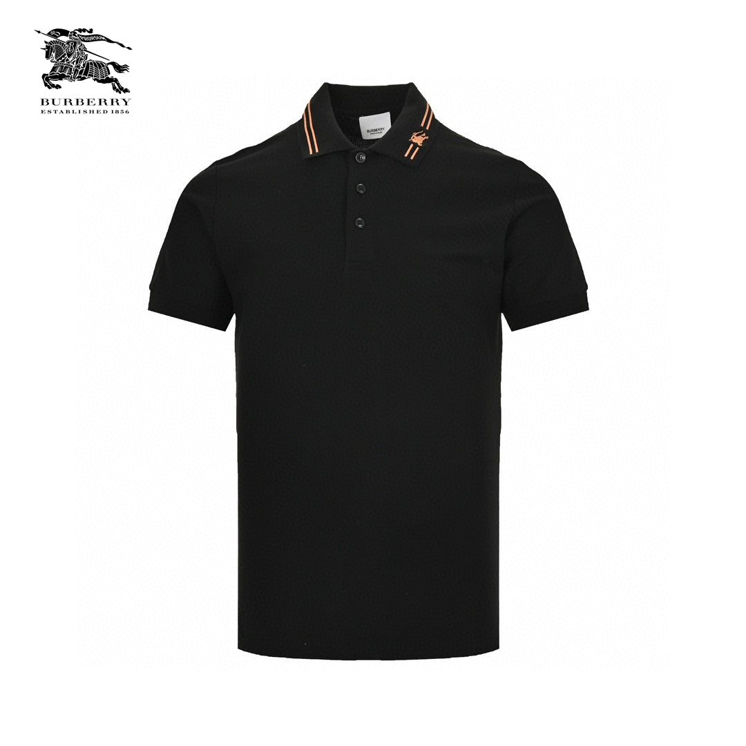 Burberry Striped Collar Polo Shirt in Black - Phantom Kicks