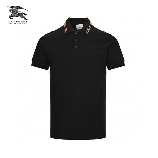 Burberry Striped Collar Polo Shirt in Black - Phantom Kicks