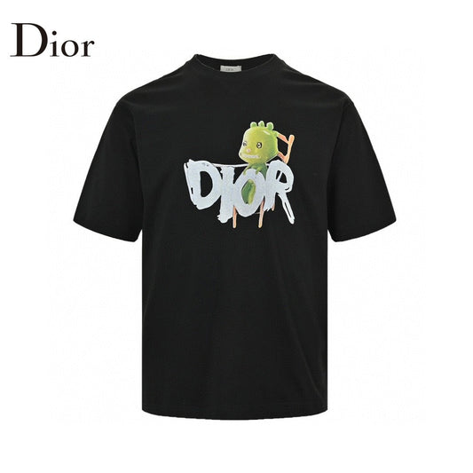 Dior Green Monster Graphic Black T-Shirt - Phantom Kicks