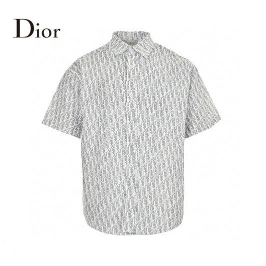 Dior Monogram Print Shirt (Gray) - Phantom Kicks
