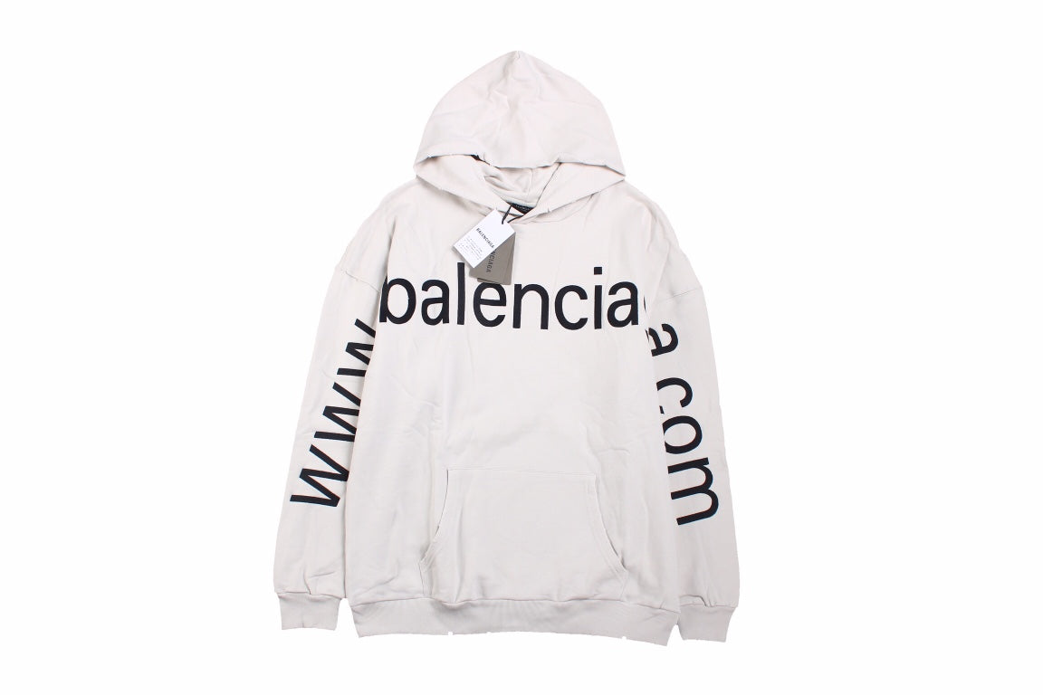 Balenciaga Off-White Oversized Hoodie - Phantom Kicks