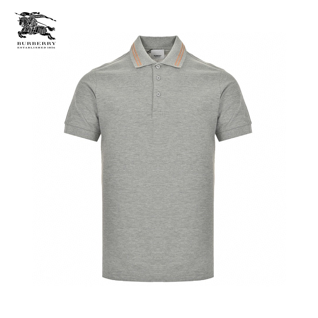 Burberry Striped Collar Polo Shirt in Grey - Phantom Kicks