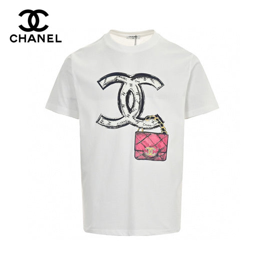 Chanel Logo T-Shirt (White) - Phantom Kicks