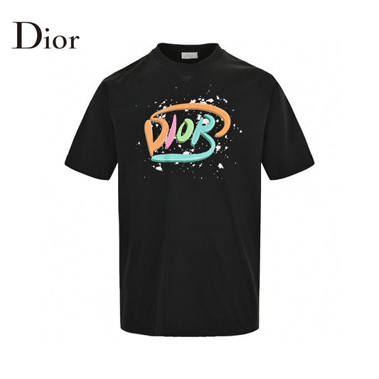 Dior Multicolor Logo Black T-Shirt - Phantom Kicks