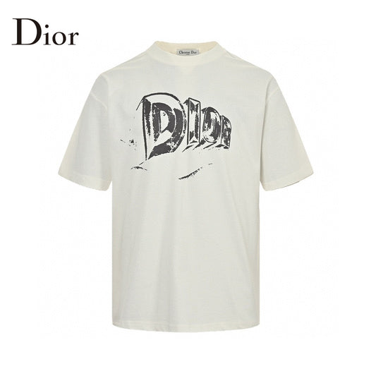 Dior White T-Shirt with Bold Logo - Phantom Kicks
