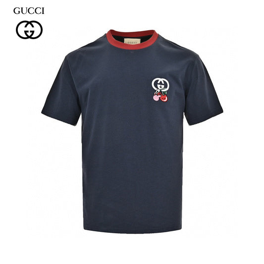 Gucci Cherry Logo Navy T-Shirt - Phantom Kicks