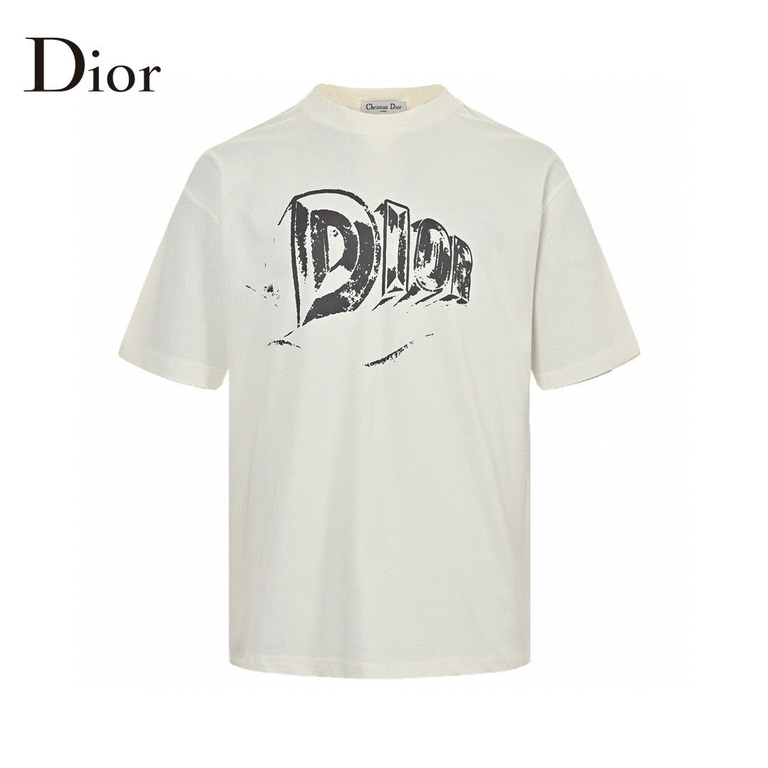 Dior White Graphic T-Shirt - Phantom Kicks