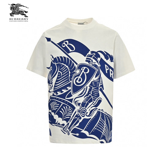 Burberry Knight Print T-Shirt (White) - Phantom Kicks