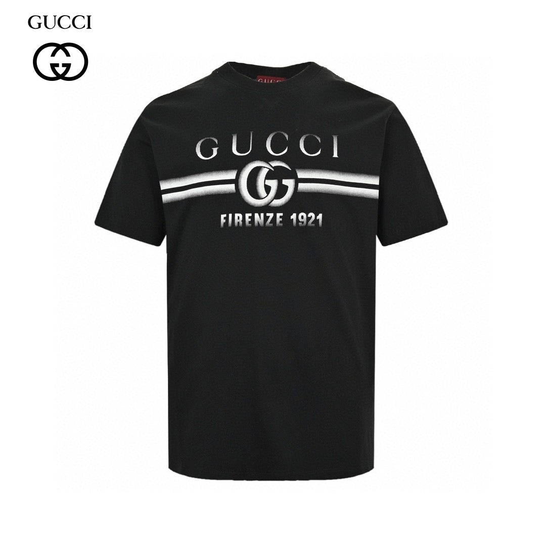 Gucci Black T-Shirt with Firenze 1921 Logo - Phantom Kicks