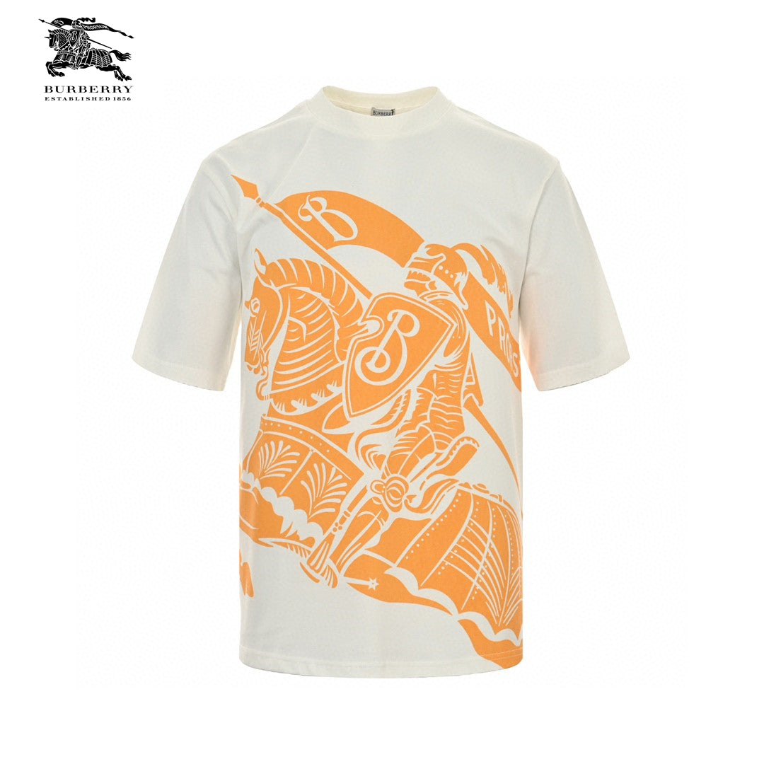 Burberry Knight Print T-Shirt (Cream/Orange) - Phantom Kicks
