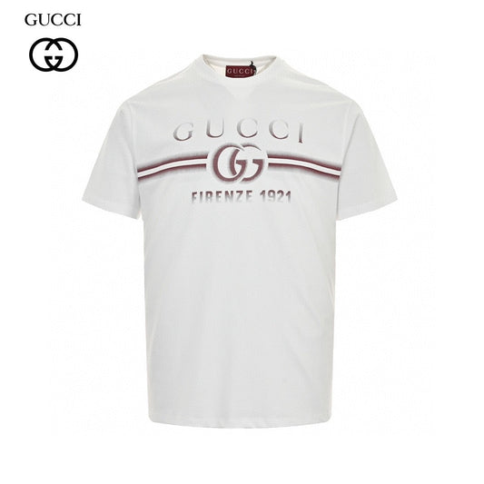 Gucci White T-Shirt with Firenze 1921 Logo - Phantom Kicks
