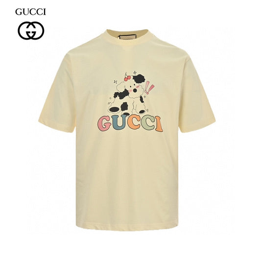 Gucci Cartoon Cow Logo T-Shirt (Cream) - Phantom Kicks