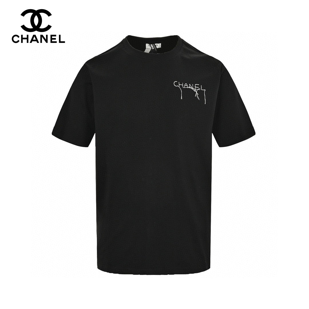 Chanel Logo T-Shirt (Black) - Phantom Kicks