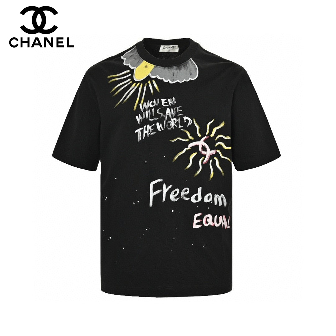 Chanel "Women Will Save The World" T-Shirt in Black - Phantom Kicks