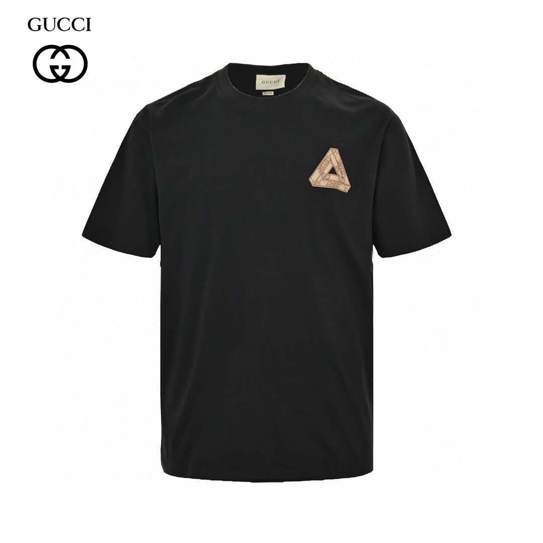 Gucci Triangle Logo Black T-Shirt - Phantom Kicks