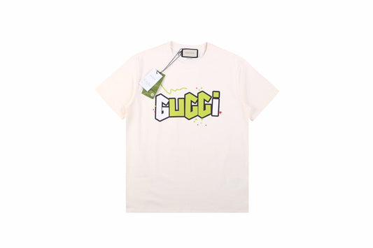 Gucci Lightning Bolt Logo T-Shirt in Cream - Phantom Kicks