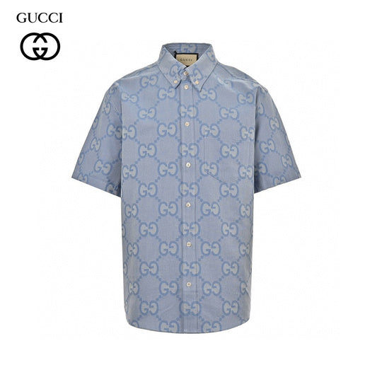 Gucci Allover Logo Denim Shirt - Phantom Kicks