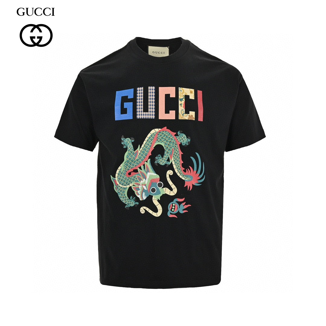Gucci Dragon Graphic T-Shirt (Black) - Phantom Kicks