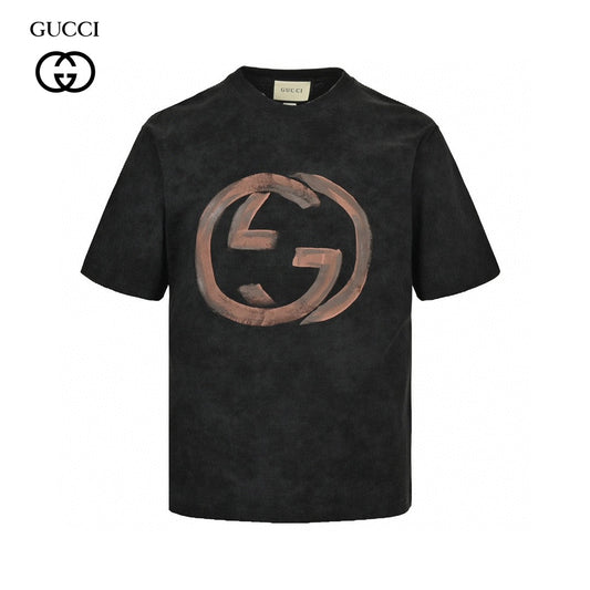Gucci Distressed Logo T-Shirt (Black) - Phantom Kicks