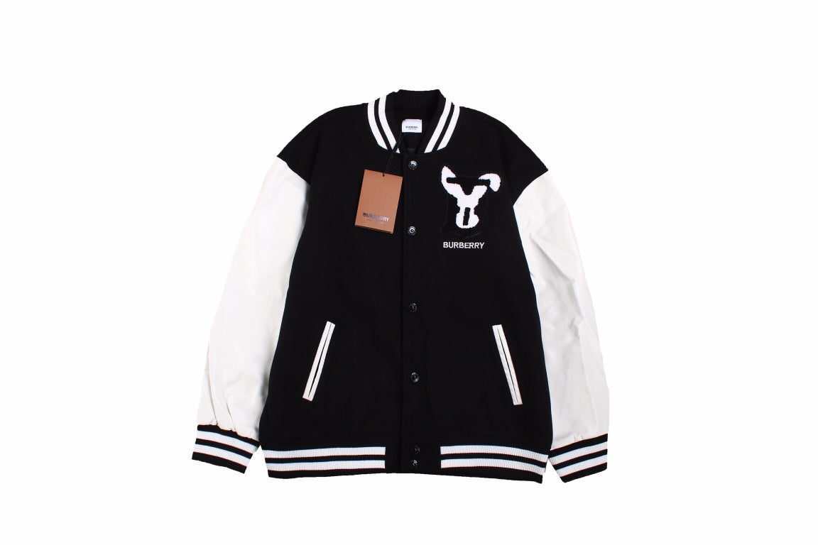 Burberry Varsity Jacket - Black and White - Phantom Kicks