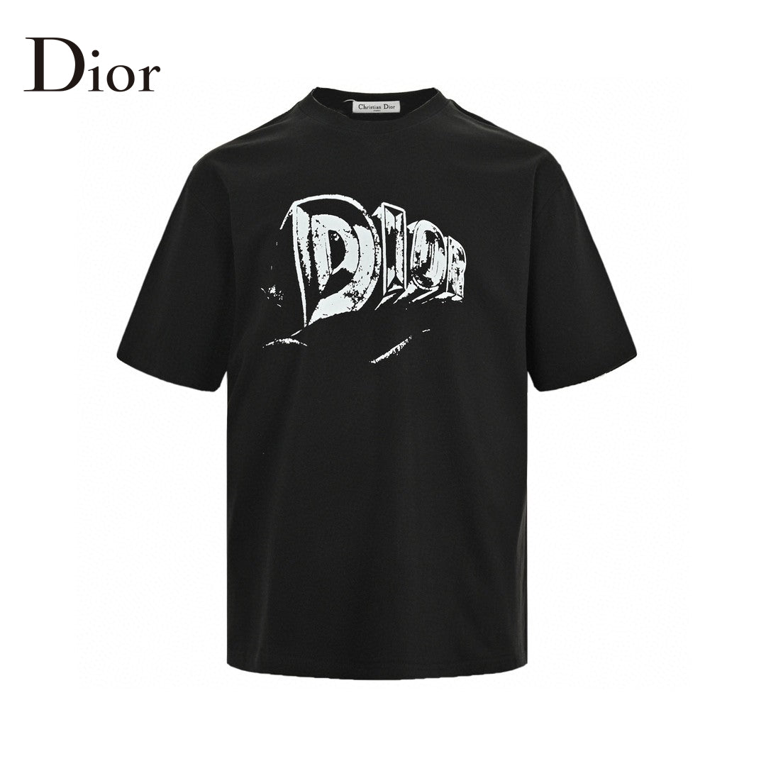 Dior Black T-Shirt with Bold Logo - Phantom Kicks
