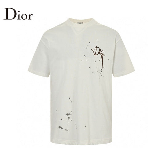 Dior Artistic Splatter T-Shirt (White) - Phantom Kicks
