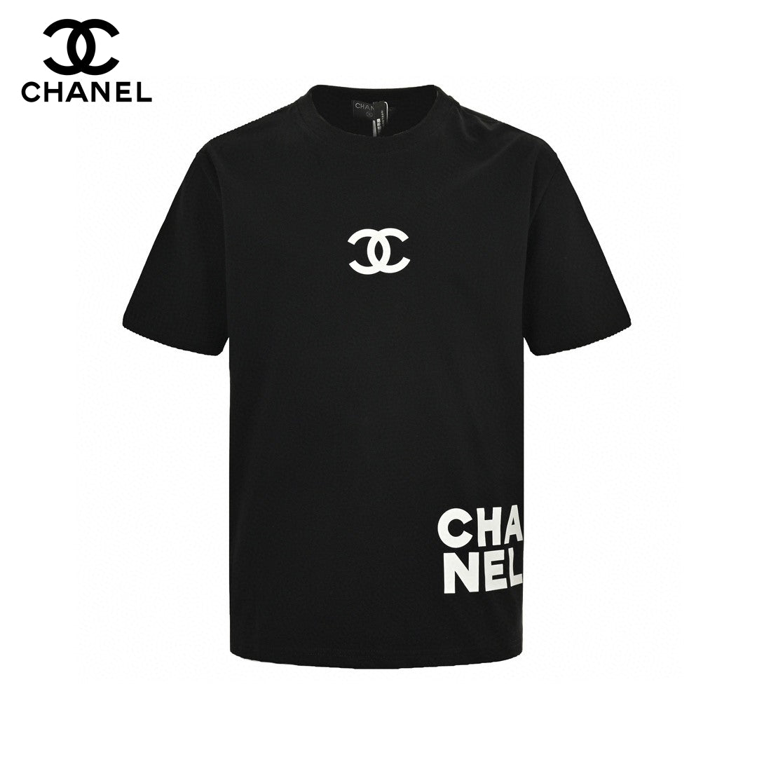 Chanel Double C Logo T-Shirt (Black) - Phantom Kicks