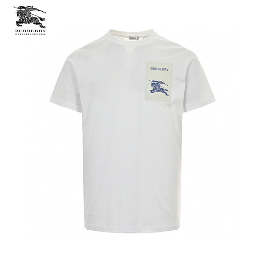 Burberry Embroidered Patch T-Shirt (White) - Phantom Kicks