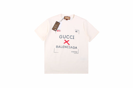 Gucci x Balenciaga Collaboration T-Shirt - White - Phantom Kicks