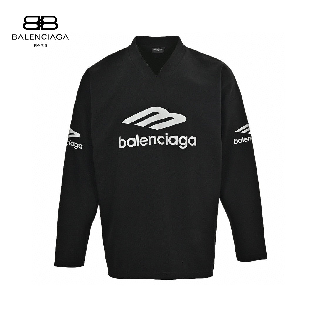 Balenciaga Long Sleeve Logo Shirt - Black - Phantom Kicks
