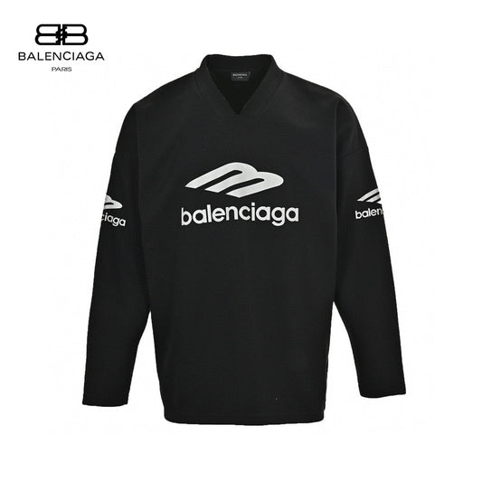 Balenciaga Long Sleeve Logo Shirt - Black - Phantom Kicks