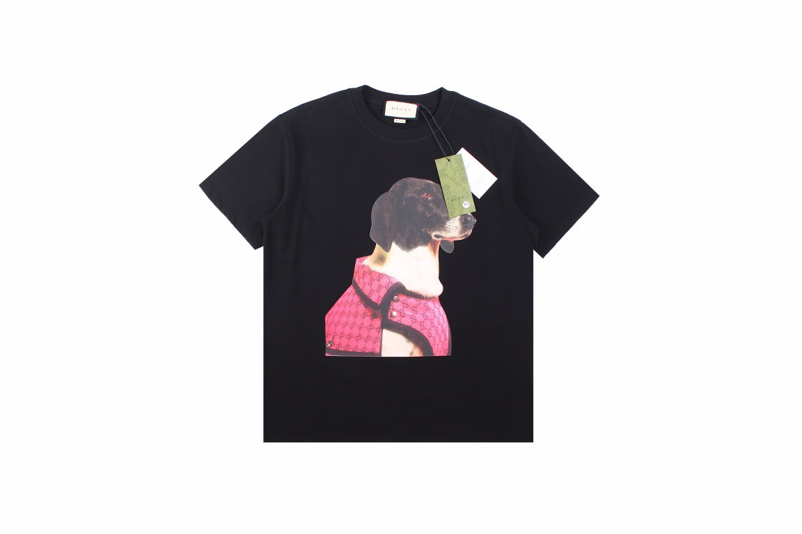 Gucci Dog Print T-Shirt in Black - Phantom Kicks