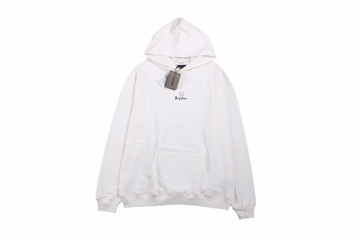 Balenciaga White Be Yourself Hoodie - Phantom Kicks