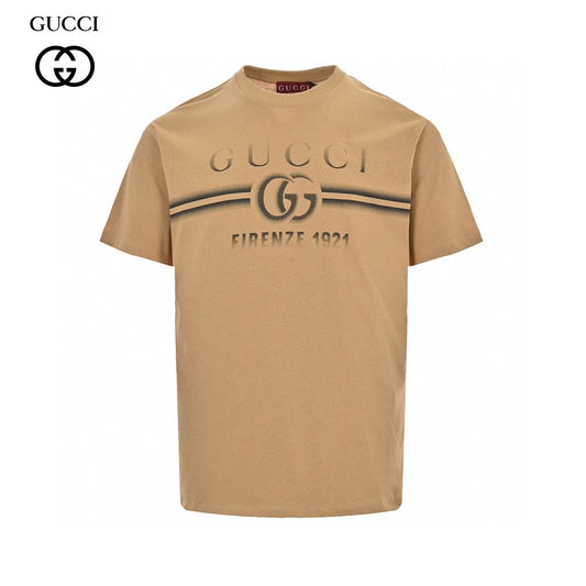 Gucci Tan T-Shirt with Firenze 1921 Logo - Phantom Kicks