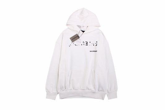 Balenciaga White Logo Hoodie - Phantom Kicks