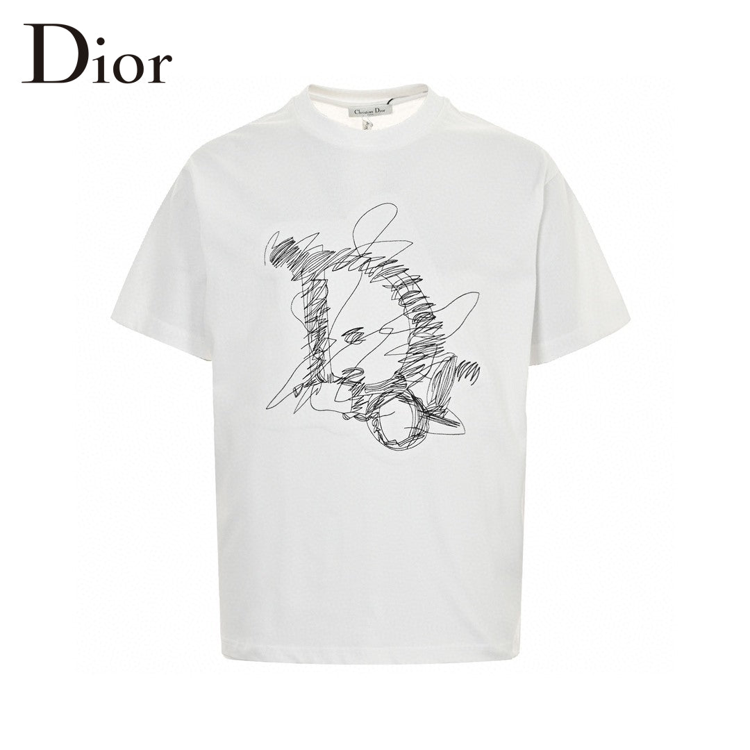 Dior Scribble Design T-Shirt - Phantom Kicks